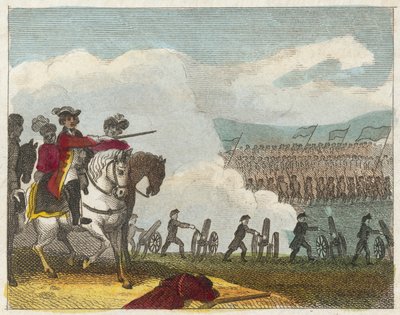 Bataille de Culloden (gravure en couleur) - English School