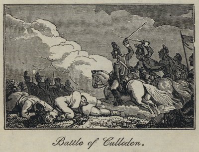 Bataille de Culloden (gravure) - English School