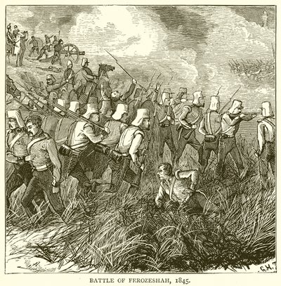 Bataille de Ferozeshah, 1845 - English School