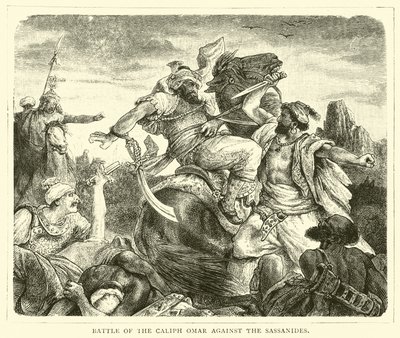 Bataille du calife Omar contre les Sassanides - English School