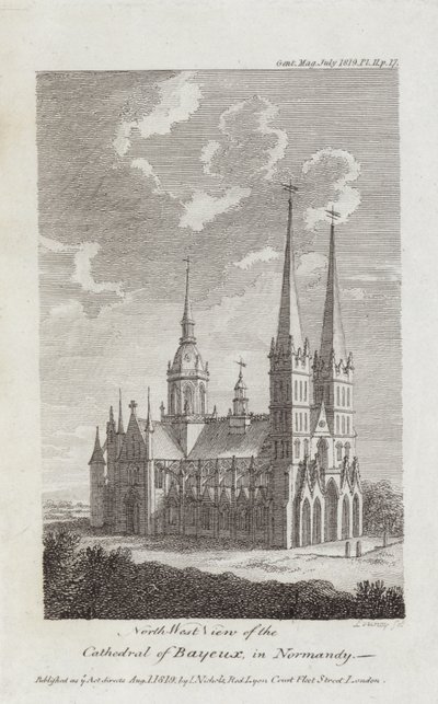 Cathédrale de Bayeux, Normandie, 1819 - English School