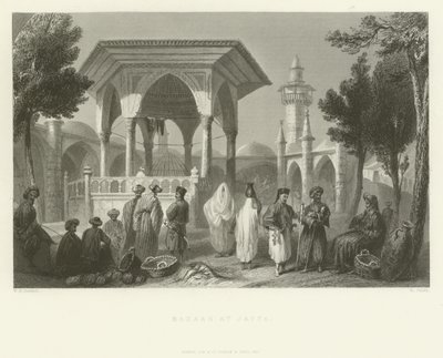Bazar à Jaffa, 1837 - English School