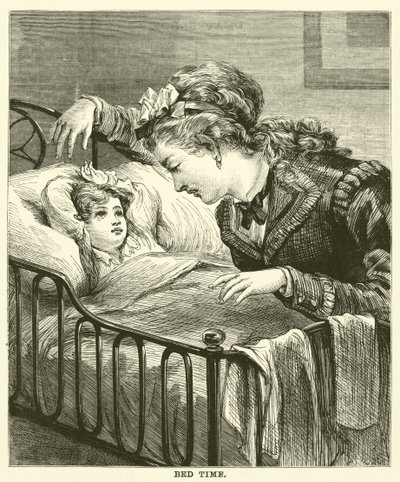Heure du coucher (gravure) - English School