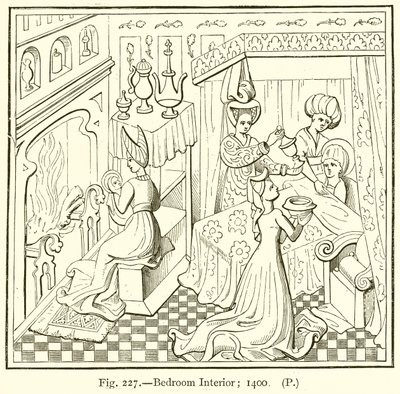 Intérieur de chambre; 1400 - English School