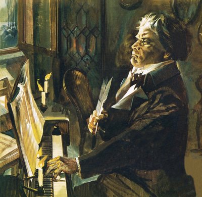Beethoven au piano - English School
