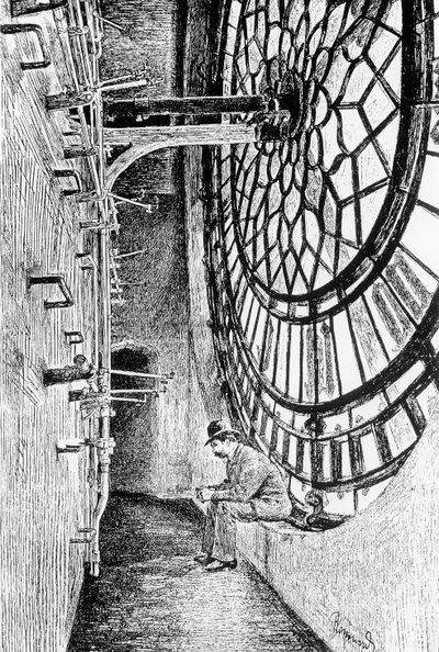 Derrière le cadran de Big Ben - English School