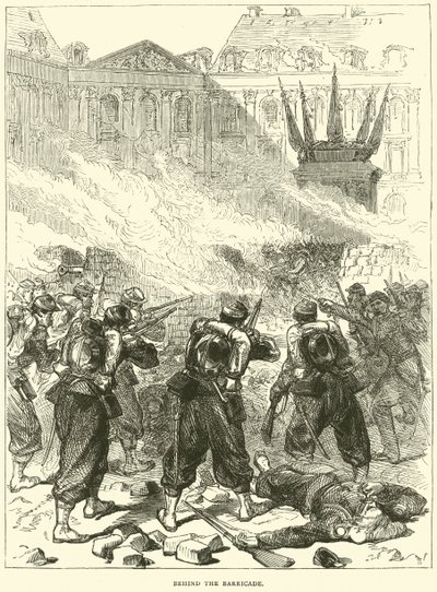 Derrière la barricade, avril 1871 - English School