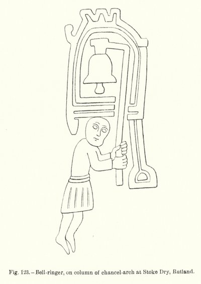 Sonneur de cloches, sur la colonne de l