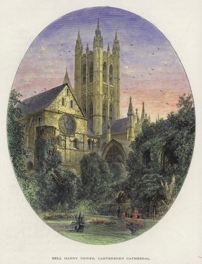 Tour Bell Harry, cathédrale de Canterbury, Kent - English School
