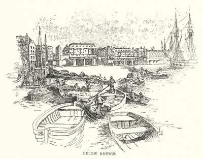 Sous le pont (gravure) - English School