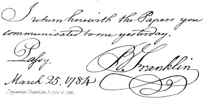 Benjamin Franklin, né en 1706, mort en 1790 - English School
