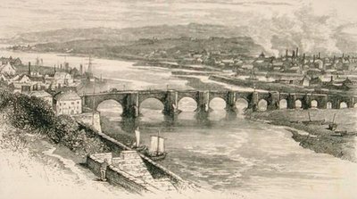 Berwick-upon-Tweed, Northumberland vers 1880, de 