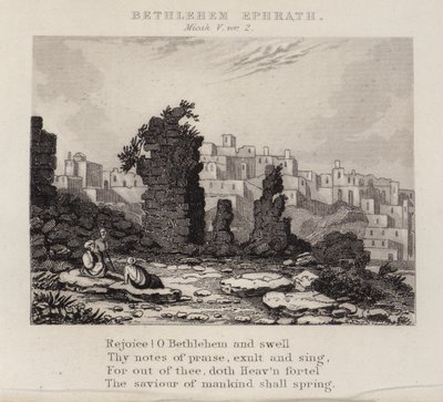 Bethléem Éphrata, Michée V, verset 2 - English School