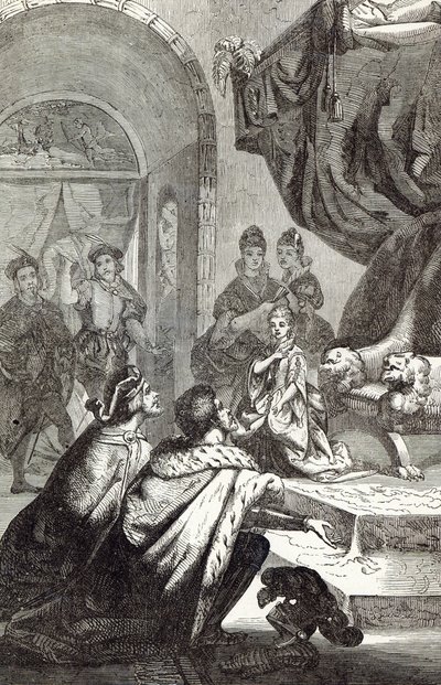 Fiançailles de la princesse française avec Richard II, illustration de 