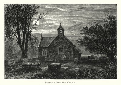 Vieille Église de Bettws y Coed (gravure) - English School
