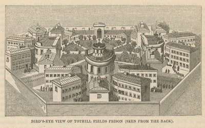 Vue aérienne de la prison de Tothill Fields - English School