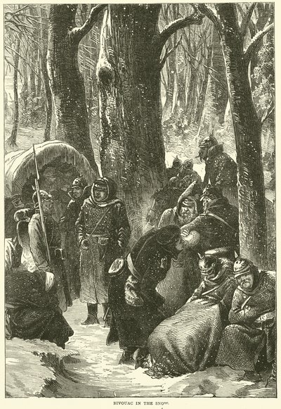 Bivouac dans la neige, novembre 1870 - English School