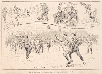 Blackburn Rovers contre Nottingham County, de The Illustrated Sporting and Dramatic News, 23 mars 1891 - English School