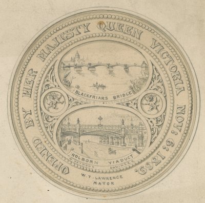 Pont de Blackfriars et viaduc de Holborn - English School