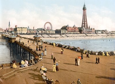 Blackpool depuis North Pier - English School