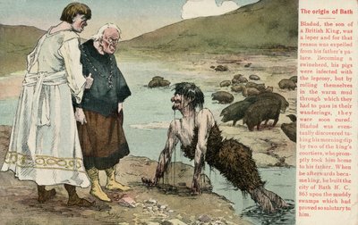 Bladud, un roi légendaire des Bretons qui aurait fondé la ville de Bath - English School