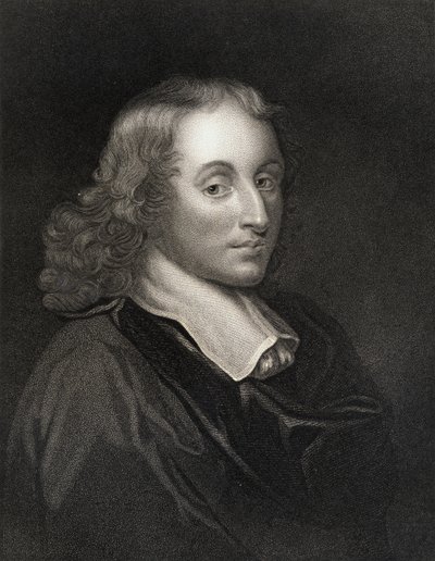 Blaise Pascal (1623-62) de La Galerie des Portraits, publié en 1833 - English School