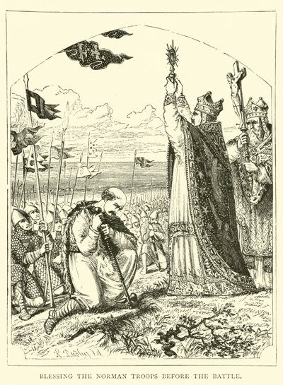 Bénédiction des troupes normandes avant la bataille - English School