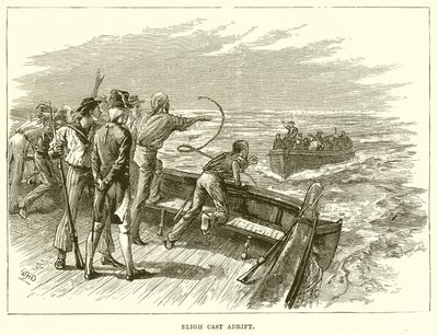 Bligh abandonné en mer - English School