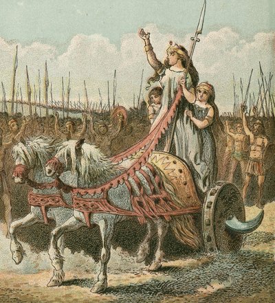 Boadicée et son armée - English School