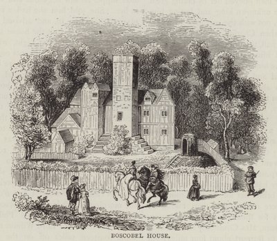 Maison de Boscobel (gravure) - English School