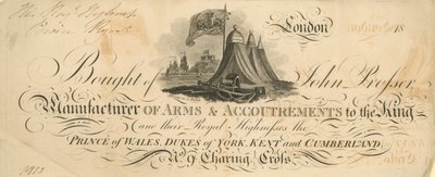 Acheté de John Prosser - English School