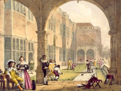 Bols sur la terrasse à Bramshill en 1600, de l