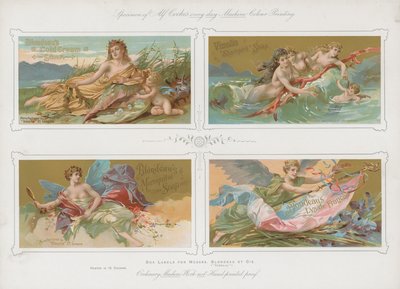 Étiquettes de boîtes pour Messrs Blondeau et Cie - English School