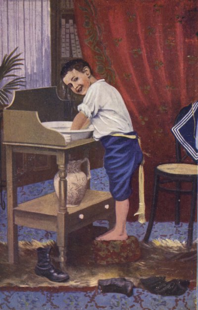 Garçon se lavant - English School
