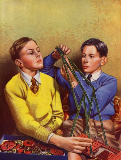 Garçons construisant avec un jeu de construction - English School