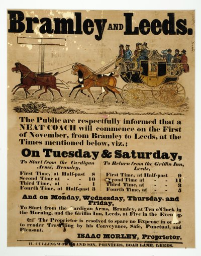 Horaire des autocars Bramley et Leeds - English School