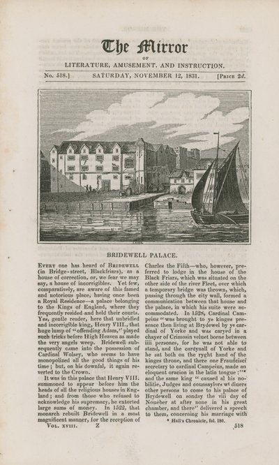 Palais de Bridewell - English School