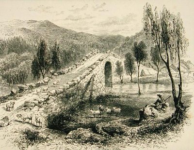 Pont sur la rivière Sluggan, près de Braemar, vers 1880, de 