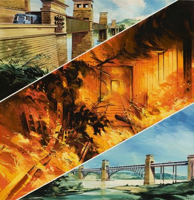 Pont sur le détroit de Menai - English School