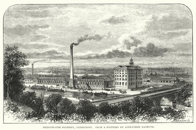 Fonderie Bridgewater, Patricroft (gravure) - English School