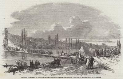 Expérience de pontage à Joinville-le-Pont, près de Paris, devant l