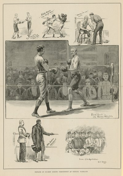 Compétition de boxe de la Brigade des Gardes - English School