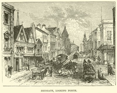 Briggate, vue vers le Nord - English School