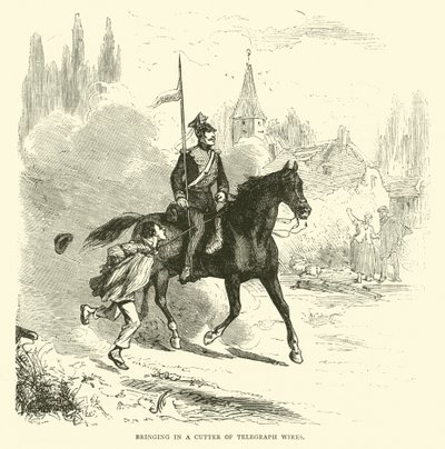 Ramener un coupeur de fils télégraphiques, septembre 1870 - English School