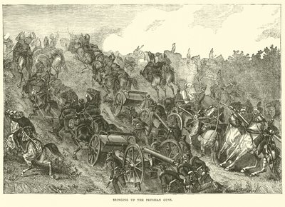 Acheminement des canons prussiens, août 1870 - English School