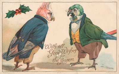 Carte de Noël britannique - English School