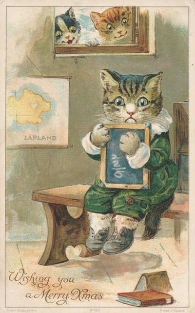 Carte de Noël britannique - English School