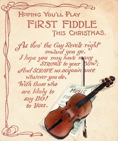 Carte de Noël britannique - English School