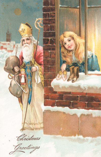 Carte de Noël britannique - English School