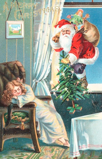 Carte de Noël britannique - English School